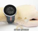 White diamond igucci digital watch 2.60ct 