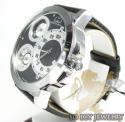 Curtis & co white stainless steel mens watch 3 time zone