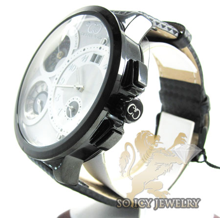 Curtis & co black stainless steel mens watch 3 time zone - Image 2