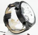 Curtis & co black stainless steel mens watch 3 time zone