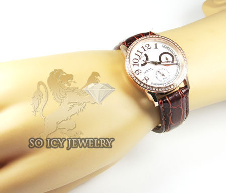 Ladies diamond aqua master watch rose steel 0.50ct - Image 5