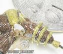 Diamond 10k yellow gold pendant 17.00ct