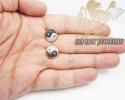 14k yellow gold diamond pave yin yang earrings 0.70ct