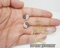 14k yellow gold diamond pave yin yang earrings 0.70ct