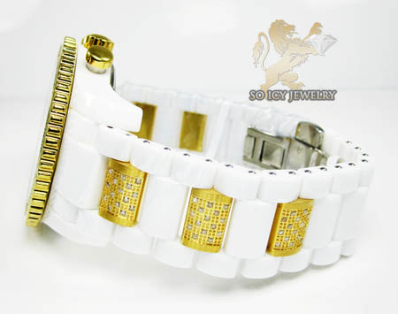 Techno com kc diamond white ceramic watch 1.80ct - Image 2