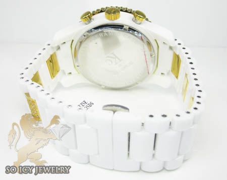 Techno com kc diamond white ceramic watch 1.80ct - Image 3