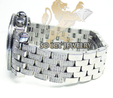 Diamond icelink ice bank mens watch 9.50ct - Image 4