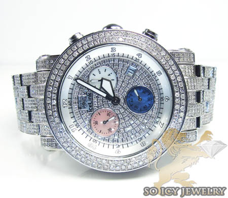 Diamond icelink ice bank mens watch 9.50ct - Image 6