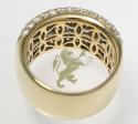 2.40ct unisex 18k solid yellow gold 