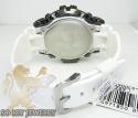 Mens black silver g-shock diamond light blue watch 4.00ct