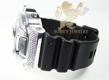 Mens silver g-shock diamond watch 0.15ct - Image 3