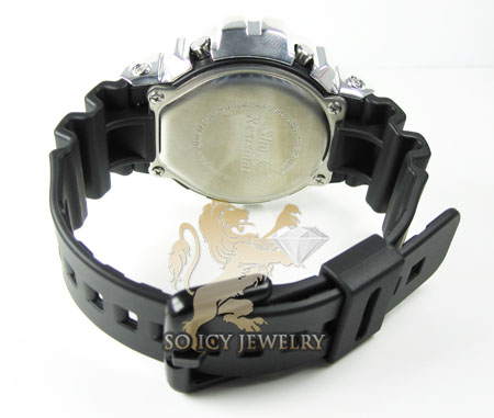 Mens silver g-shock diamond watch 0.15ct - Image 4