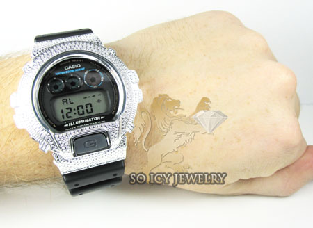 Mens silver g-shock diamond watch 0.15ct - Image 5