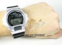 Mens silver g-shock diamond watch 0.15ct