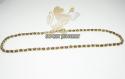 14k brown & yellow gold  diamond cut 