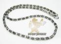 14k white & black gold diamond cut 