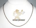 14k rose & black gold diamond cut bead chain 16-24 inch 2mm