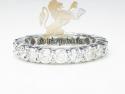 Ladies 14k white gold round diamond eternity band 4.00ct