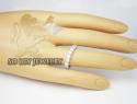 Ladies 14k white gold round diamond eternity band 4.00ct