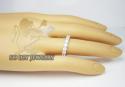 Ladies 14k white gold round diamond eternity band 4.00ct