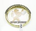 Ladies 14k yellow gold champagne diamond wedding band 1.00ct