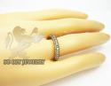 Ladies 14k yellow gold champagne diamond wedding band 1.00ct