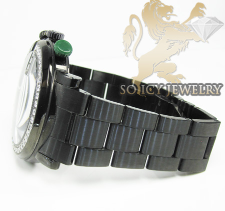 Diamond gucci chrono g watch black stainless steel 2.00 ct - Image 4