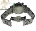 Diamond gucci chrono g watch black stainless steel 2.00 ct