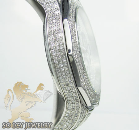 Diamond icelink corona mens watch 4.50ct