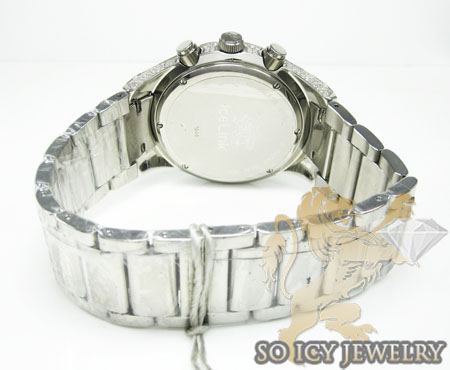 Diamond icelink corona mens watch 4.50ct