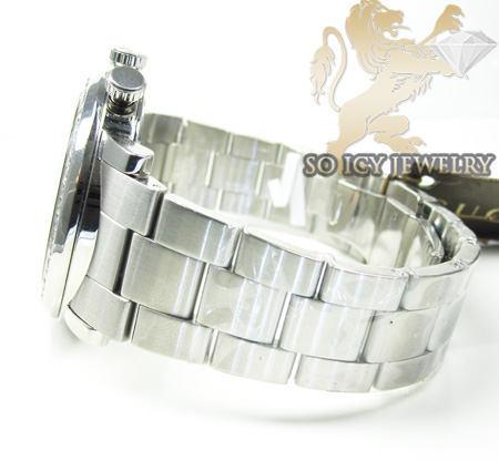 Diamond gucci chrono g watch white stainless steel 2.00 ct - Image 5