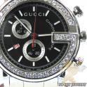 Diamond gucci chrono g watch white stainless steel 2.00 ct