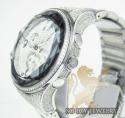 Diamond icelink midnight sun mens watch 4.25ct