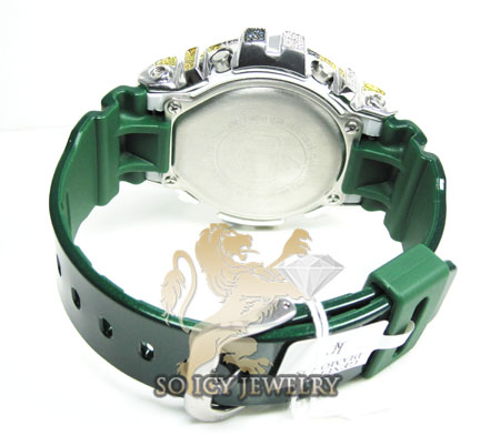 Mens multi color diamond g-shock watch 4.00ct
