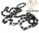 10k black gold bead & ball chain 33 inch 6.2mm