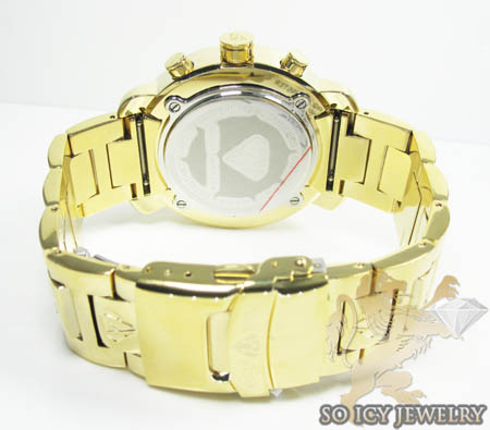 Mens aqua master genuine diamond yellow ornament watch 0.20ct - Image 4