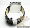 Mens aqua master genuine diamond square watch 0.20ct