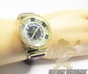 Womens aqua master genuine diamond yellow carbon watch 0.20ct