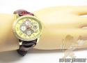 Ladies aqua master genuine diamond yellow geneve watch 0.20ct