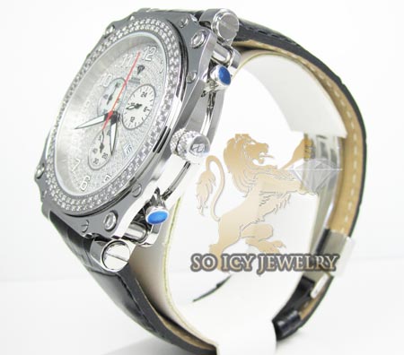 Mens aqua master genuine diamond sqaure watch 1.25ct