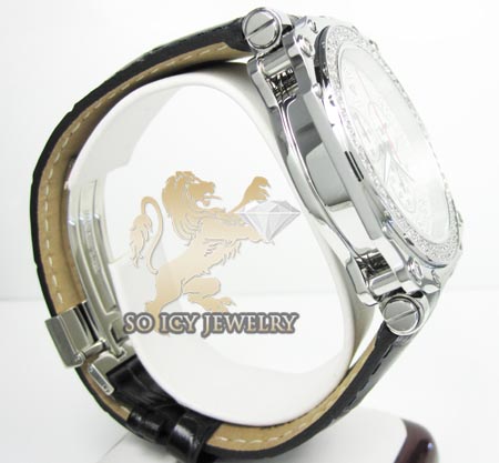 Mens aqua master genuine diamond sqaure watch 1.25ct
