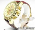 Ladies aqua master genuine diamond yellow 35mm watch 0.20ct
