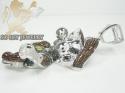 10k white gold diamond super mario pendant 10.15ct
