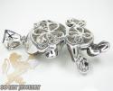 10k white gold diamond super mario pendant 10.15ct