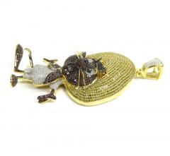 10k yellow gold diamond speedy gonzales pendant 11.25ct