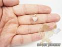 Ladies 18k rose gold diamond mini heart pendant 0.43ct