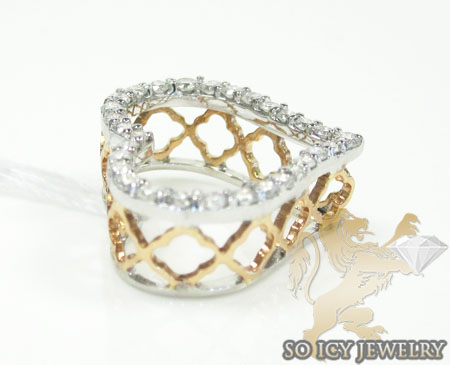 Ladies 18k rose gold diamond heart pendant 0.31ct - Image 3