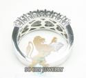 Ladies 18k white gold baguette diamond wedding band 1.87ct