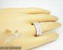 Ladies 18k white gold baguette diamond wedding band 1.87ct
