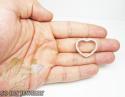 14k yellow gold round diamond heart pendant 0.67ct